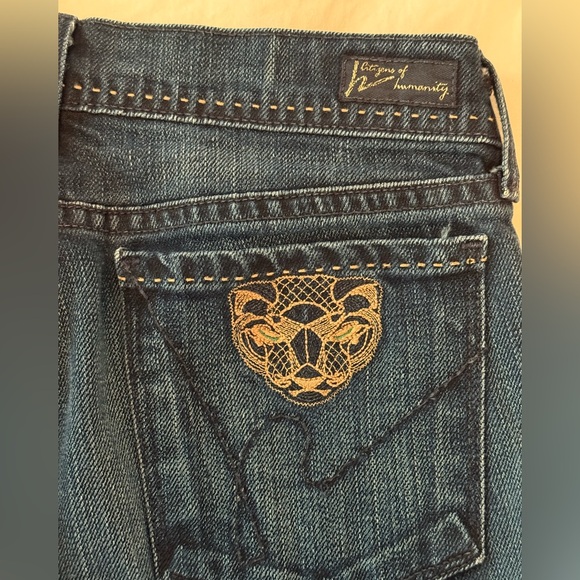 Citizens Of Humanity Panther #207 Dark Blue Jeans with Gold Stitching - Picture 1 of 11
